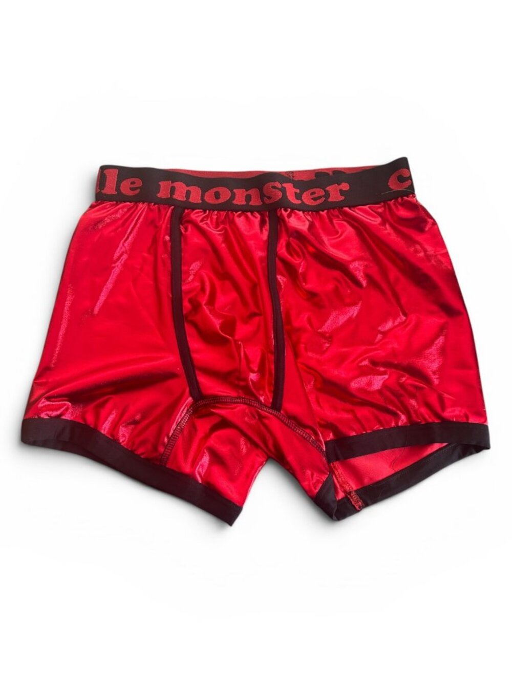 Men's Mad Engine Red Foil Monster Cuddle Boxers Size Small